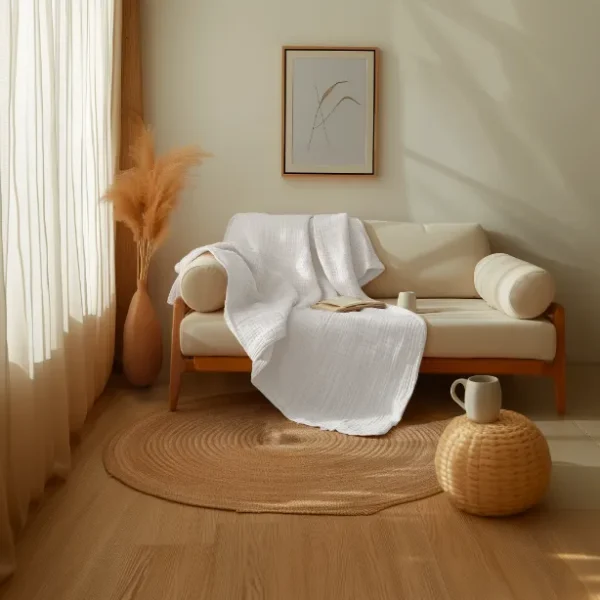 Organic Cotton Muslin Blanket - Image 6