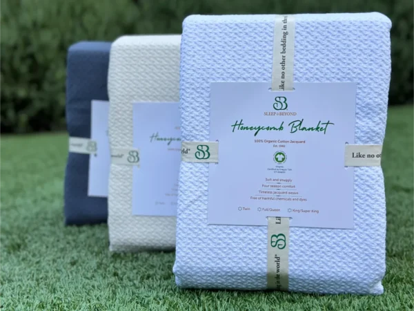 Organic Cotton Honeycomb Blanket - Image 2