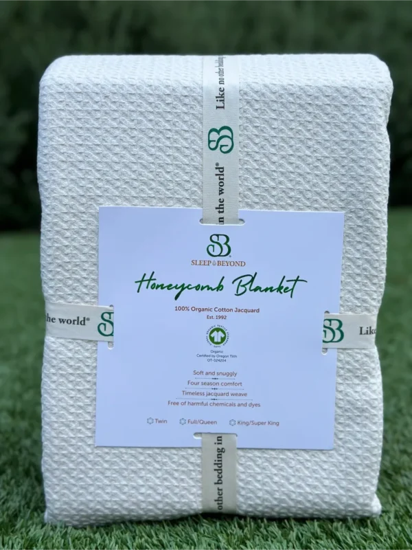 Organic Cotton Honeycomb Blanket - Image 8