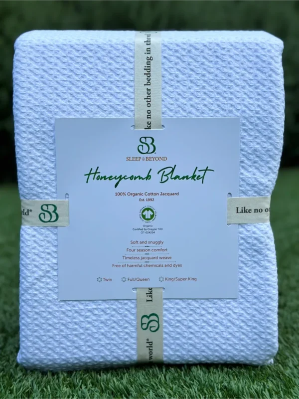 Organic Cotton Honeycomb Blanket - Image 6