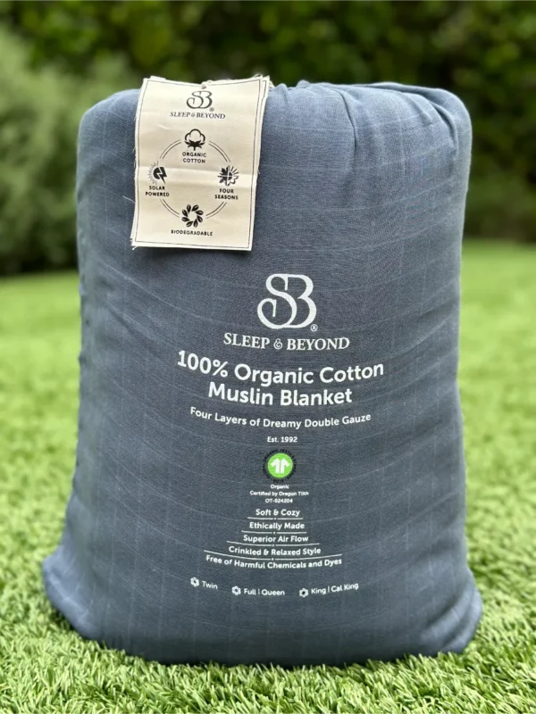 Organic Cotton Muslin Blanket - Image 5
