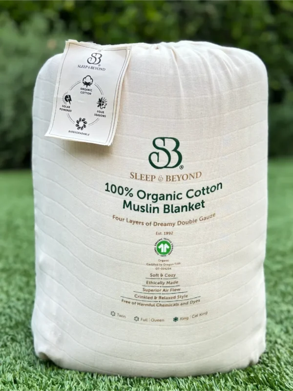 Organic Cotton Muslin Blanket - Image 3