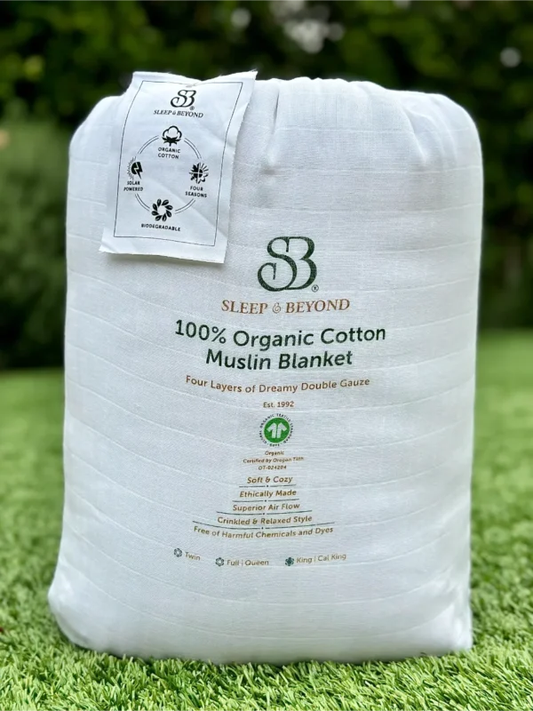 Organic Cotton Muslin Blanket - Image 7